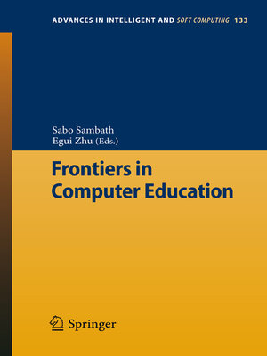 cover image of Frontiers in Computer Education